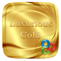 Luxurious Gold Go Launcher Samsung Galaxy A7 Theme