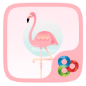 Flamingo Go Launcher Plum Z710 Theme