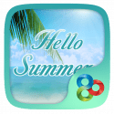 Hello Summer Go Launcher Samsung Galaxy A35 Theme