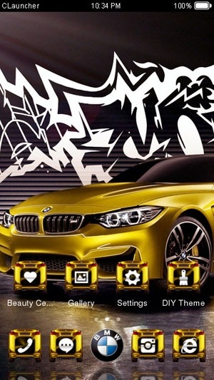 BMW M4 CLauncher Android Theme Image 1
