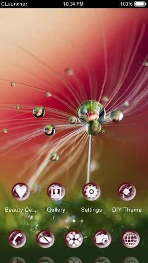 Dew Drops CLauncher Android Theme Image 1