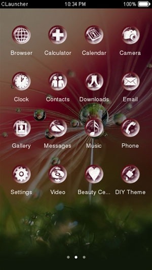 Dew Drops CLauncher Android Theme Image 2