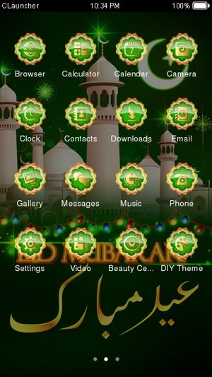 Eid Mubarak CLauncher Android Theme Image 2