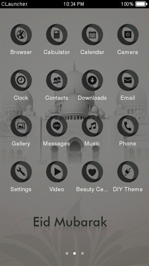 Eid Mubarak CLauncher Android Theme Image 2
