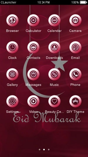 Eid Mubarak CLauncher Android Theme Image 2