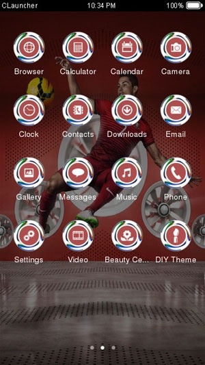 Ronaldo CLauncher Android Theme Image 1