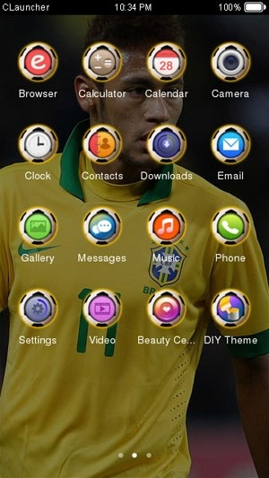 Star Neymar CLauncher Android Theme Image 1