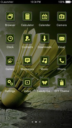 Badminton Cock CLauncher Android Theme Image 2