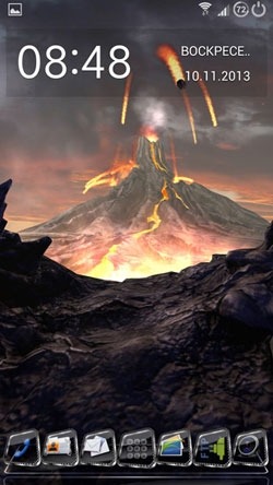 Volcano 3D Android Wallpaper Image 1