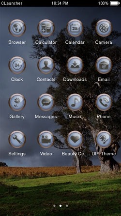 Beautiful Evening CLauncher Android Theme Image 2