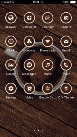 Coffee CLauncher Android Theme Image 2