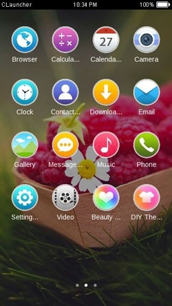 Warm Sunshine CLauncher Android Theme Image 1