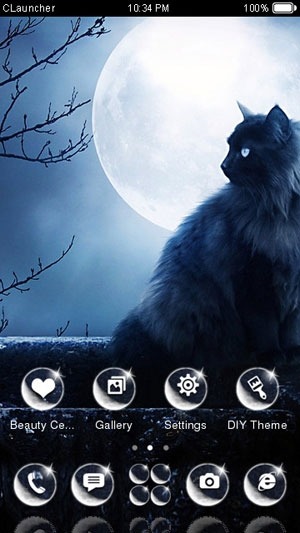 Night CLauncher Android Theme Image 1