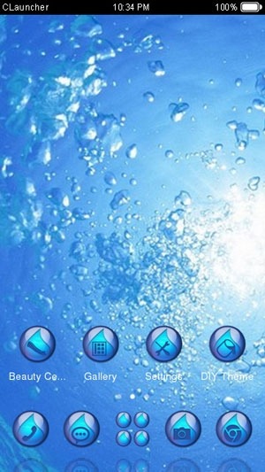 Water CLauncher Android Theme Image 1