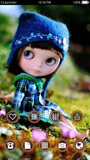 Cute Doll CLauncher Android Theme Image 1