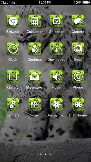 Snow Leopard CLauncher Android Theme Image 2