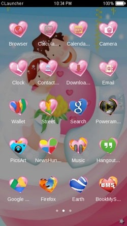 Cute Couple CLauncher Android Theme Image 2