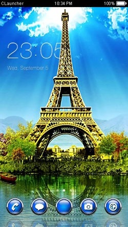 Eiffel Tower CLauncher Android Theme Image 1