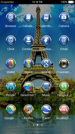 Eiffel Tower CLauncher Android Theme Image 2