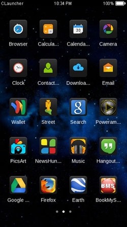 Space CLauncher Android Theme Image 1