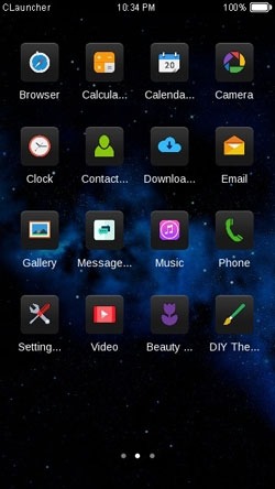 Space CLauncher Android Theme Image 2