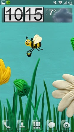 Plasticine Flowers Android Wallpaper Image 1