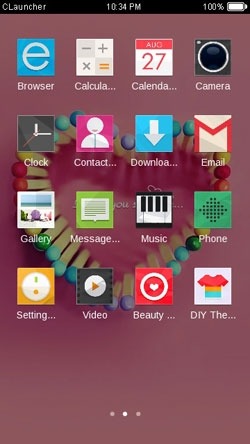 Sweet Love CLauncher Android Theme Image 2