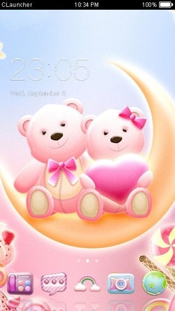 Honey Bear CLauncher Android Theme Image 1