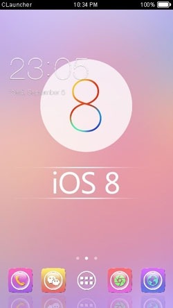 iOS 8 CLauncher Android Theme Image 1