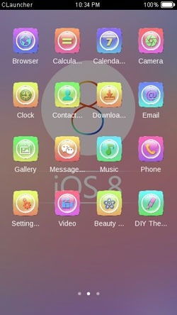 iOS 8 CLauncher Android Theme Image 2