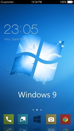 Windows 9 CLauncher Android Theme Image 1