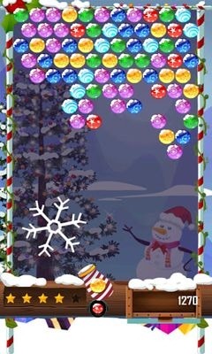 Bubble Shooter Christmas HD Android Game Image 1