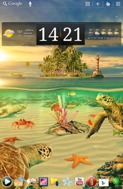 Ocean Aquarium 3D: Turtle Isle Android Wallpaper Image 2