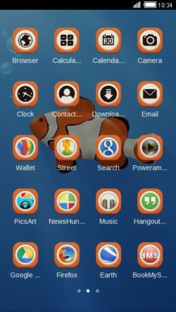 Clown Fish CLauncher Android Theme Image 2