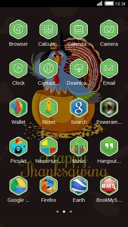 Happy Thanksgiving CLauncher Android Theme Image 2