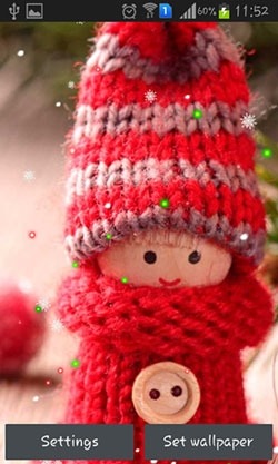 Winter: Dolls Android Wallpaper Image 1