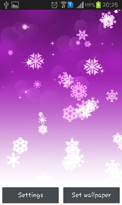 Snowflake Android Wallpaper Image 1