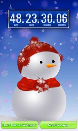 Christmas: Countdown Android Wallpaper Image 1