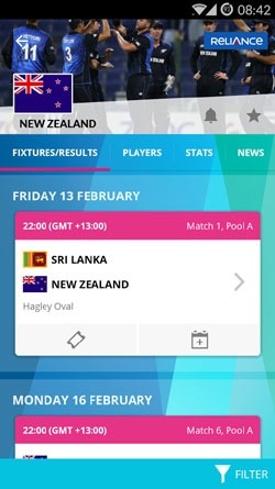 ICC Cricket World Cup 2015 Android Application Image 2