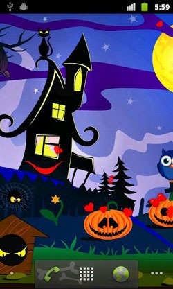 Halloween Pumpkins Android Wallpaper Image 1