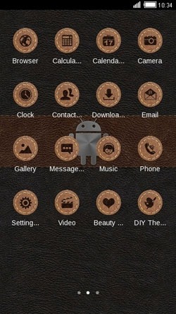 Leather Android CLauncher Android Theme Image 2