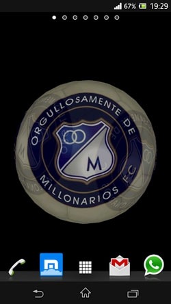 Ball 3D: Millonarios Android Wallpaper Image 1