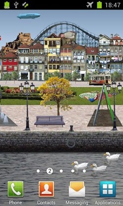 River Park Android Wallpaper Image 1