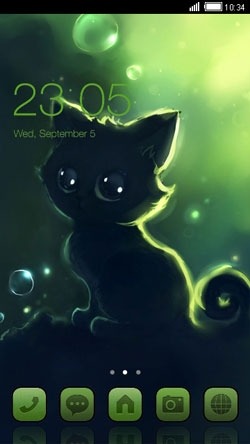 Kitten CLauncher Android Theme Image 1