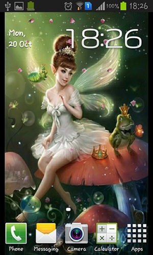 Flower Fairy Android Wallpaper Image 1