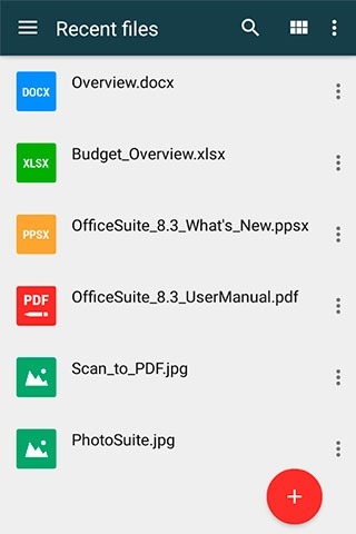 OfficeSuite 8 Android Application Image 1