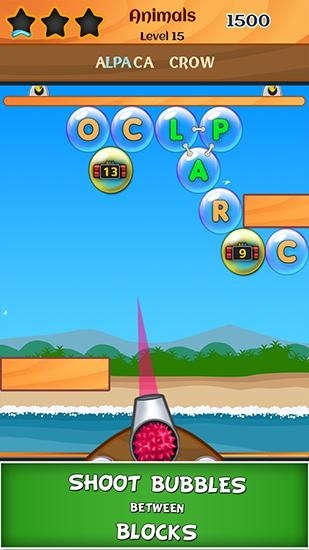 Bubble Words Android Game Image 1