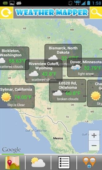 Weather Mapper Android Application Image 1