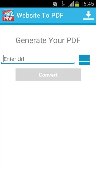 Website To PDF Android Application Image 1