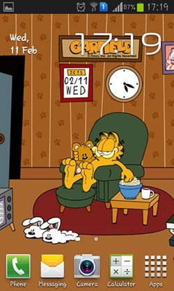 Home Sweet: Garfield Android Wallpaper Image 1